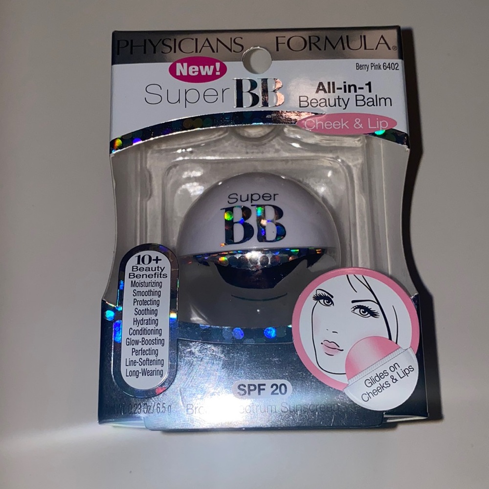 Physicians Formula Super BB All-in-1 Beauty Balm for Cheeks & Lips SPF 20 New!